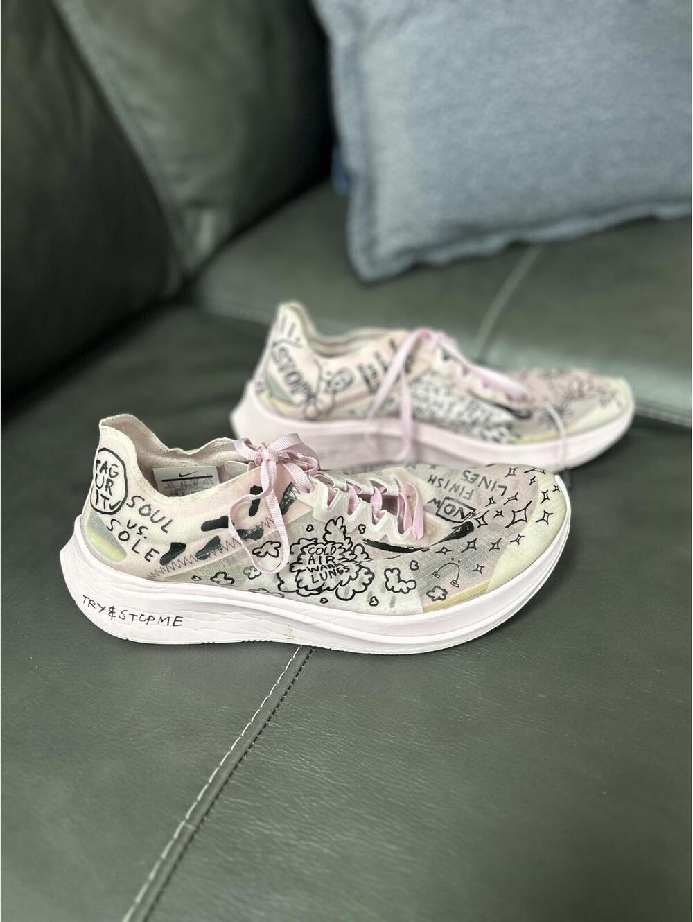 Nike Running Innov8 CNCT ZM Fly Sneakers - Custom Art